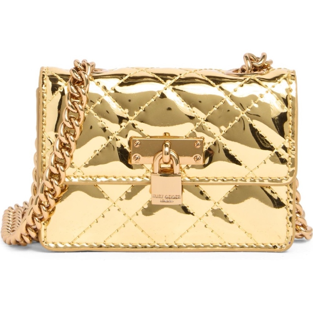 NWT Kurt Geiger London Gold Crossbody
Micro Brixton Quilted Shoulder Bag